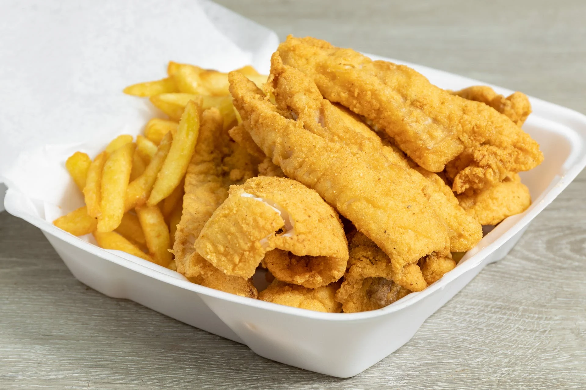 Fried fish dinner